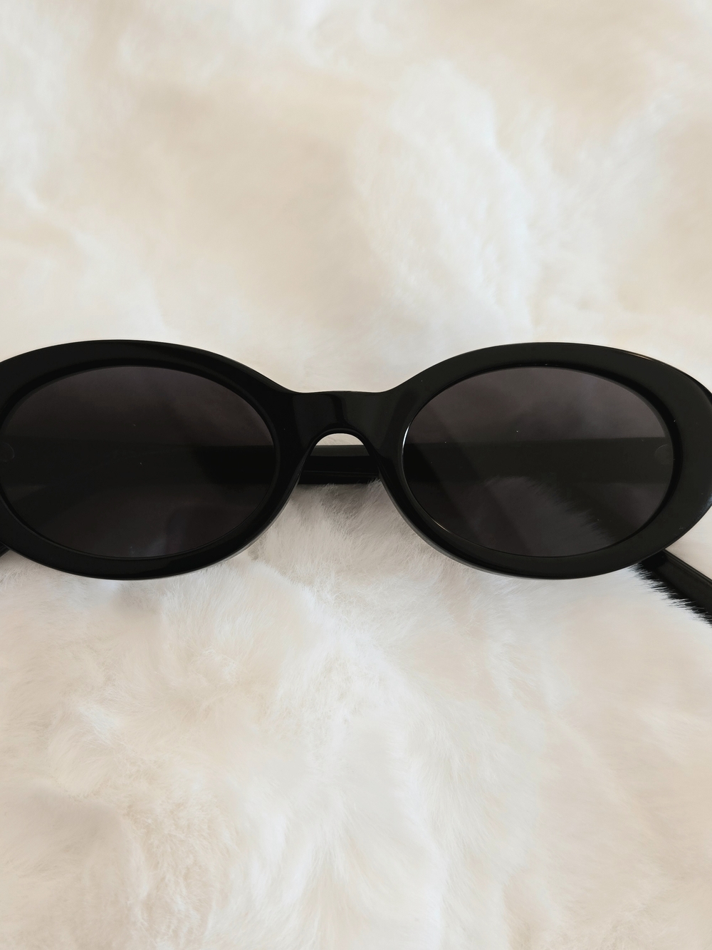 Classic Black Oval Sunglasses - Women Accessories - Picture 2 of 5